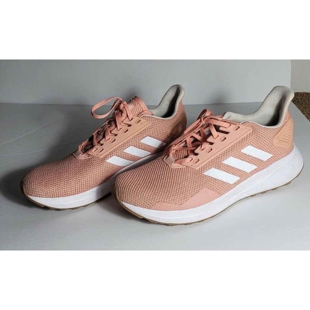 Adidas Womens Duramo 9 Size 8.5 Running Shoe Dust Pink/White Style F34759